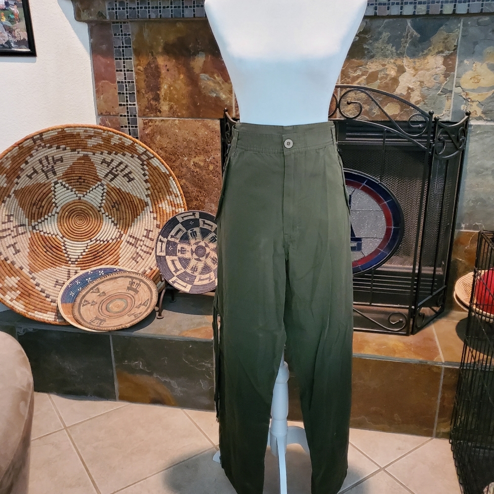 NESI AG 2 tone GREEN CARGO PANTS nwt  SZ XL